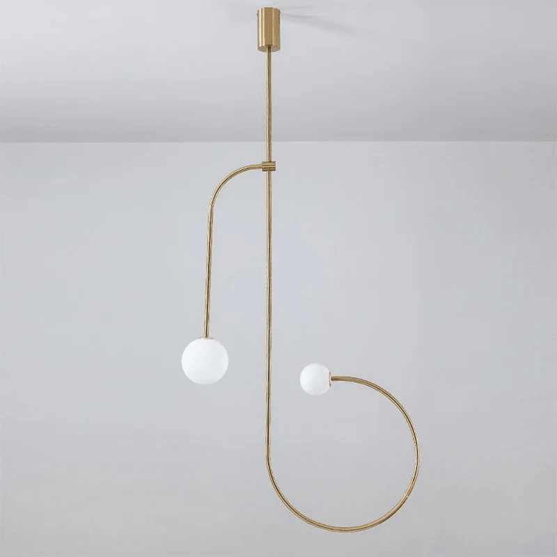 Oslo Opal Glass Globe Chandelier