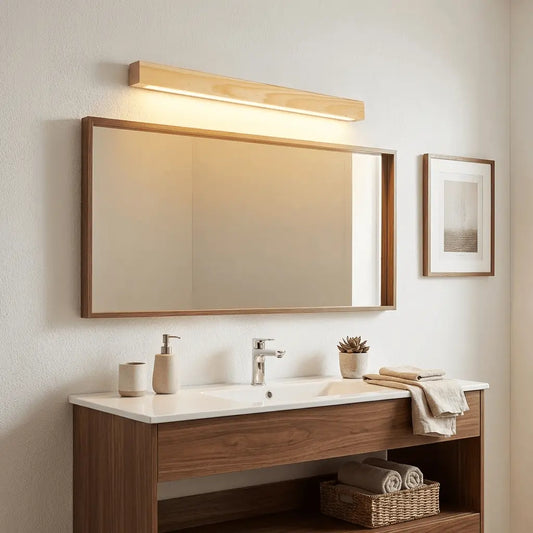 d. Arlo Linear Wood Wall Light Erbstuk