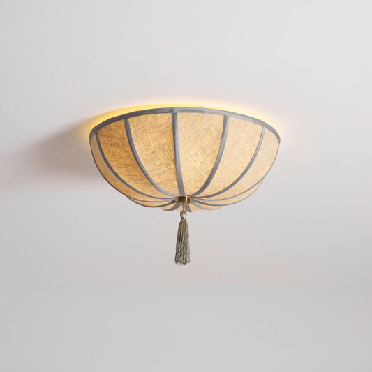 Blooming Flower Fabric Flush Mount Ceiling Light