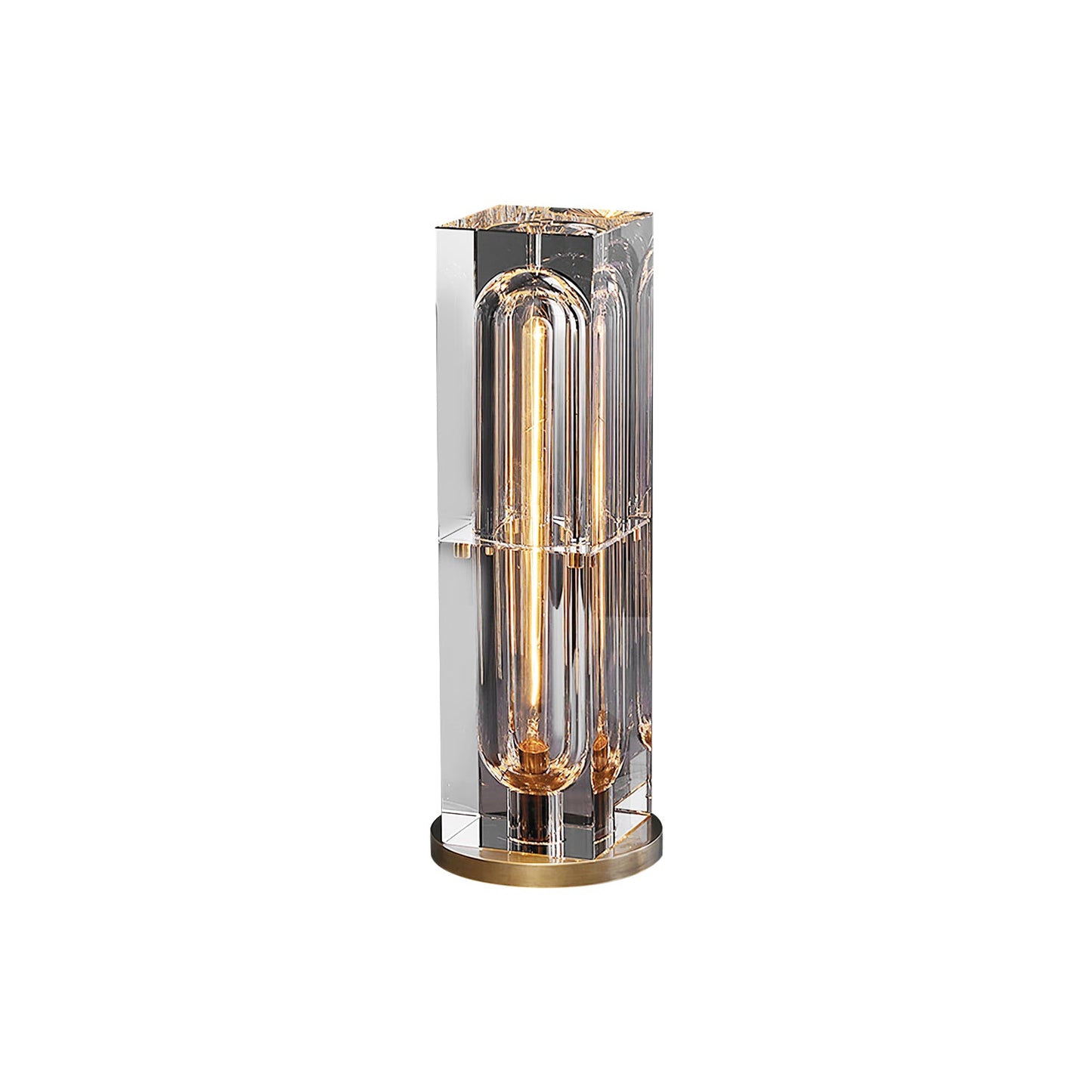 Optical Crystal Block Table Lamp