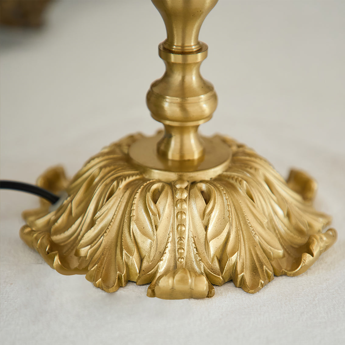 Brass Tassel Fringe Table Lamp