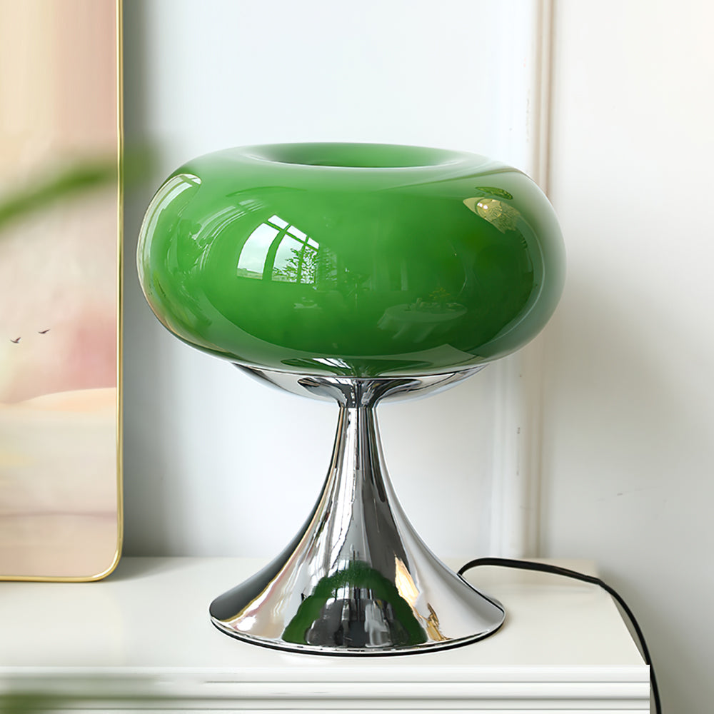 Glass Disc Table Lamp