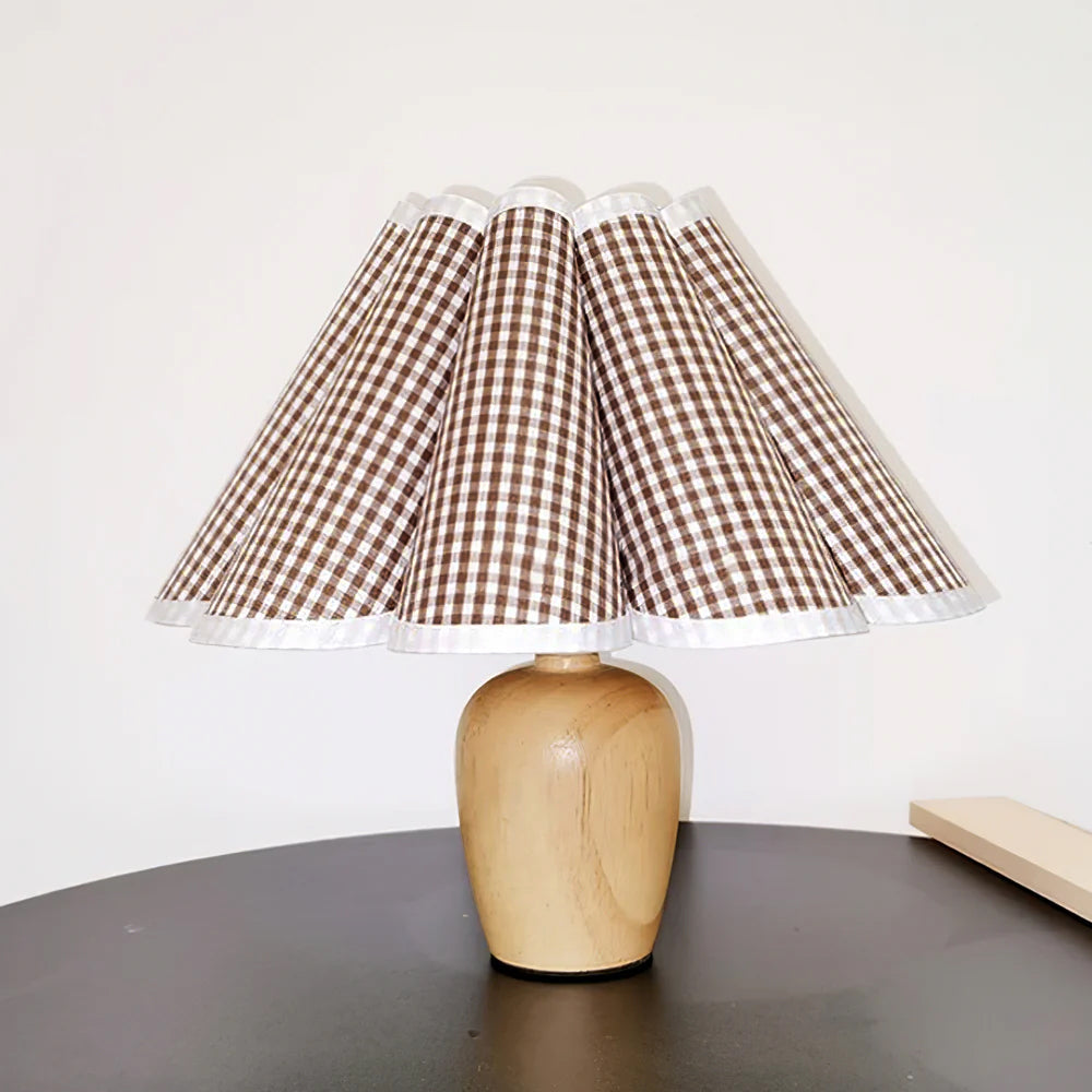 Pleated Shade Cordless Table Lamp