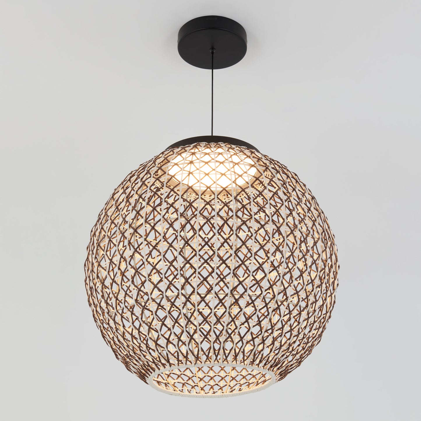 Ubud Rattan Style Woven Pendant