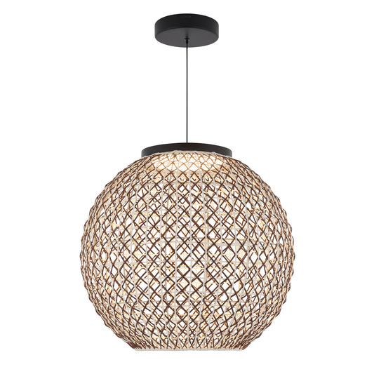Ubud Rattan Style Woven Pendant