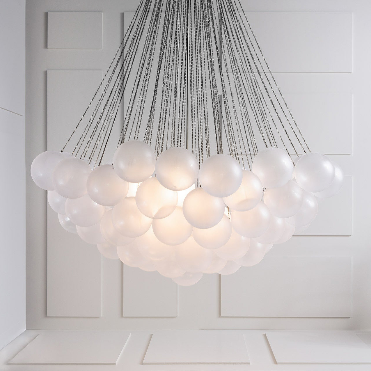 Halden Frosted Glass Bubble Chandelier