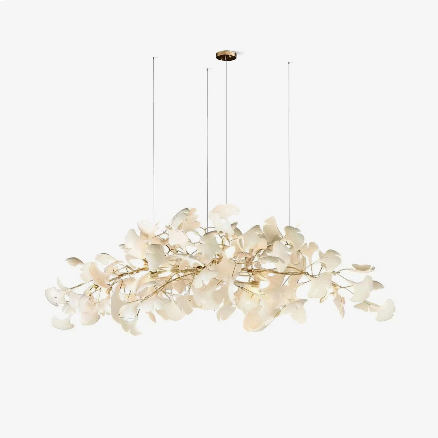 Kyoto Layered Ginkgo Leaf Chandelier