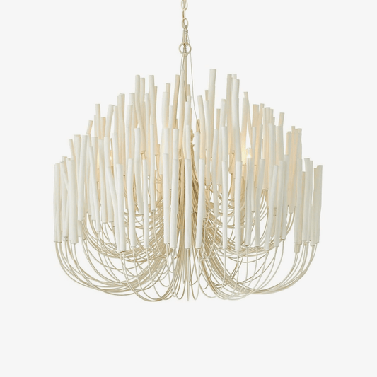 Aspen Layered Wood Rod Chandelier