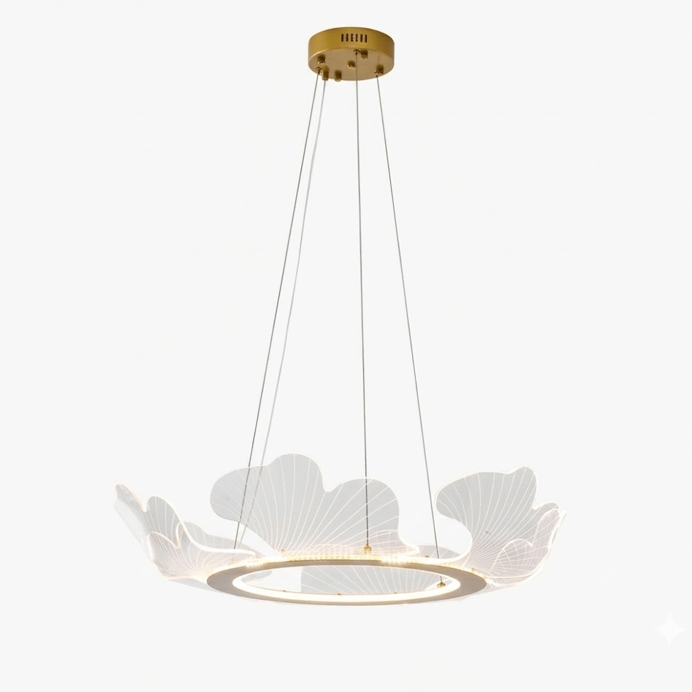 Ravello Scalloped LED Disc Chandelier