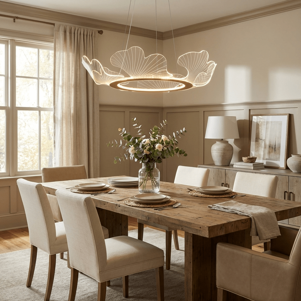 Ravello Scalloped LED Disc Chandelier
