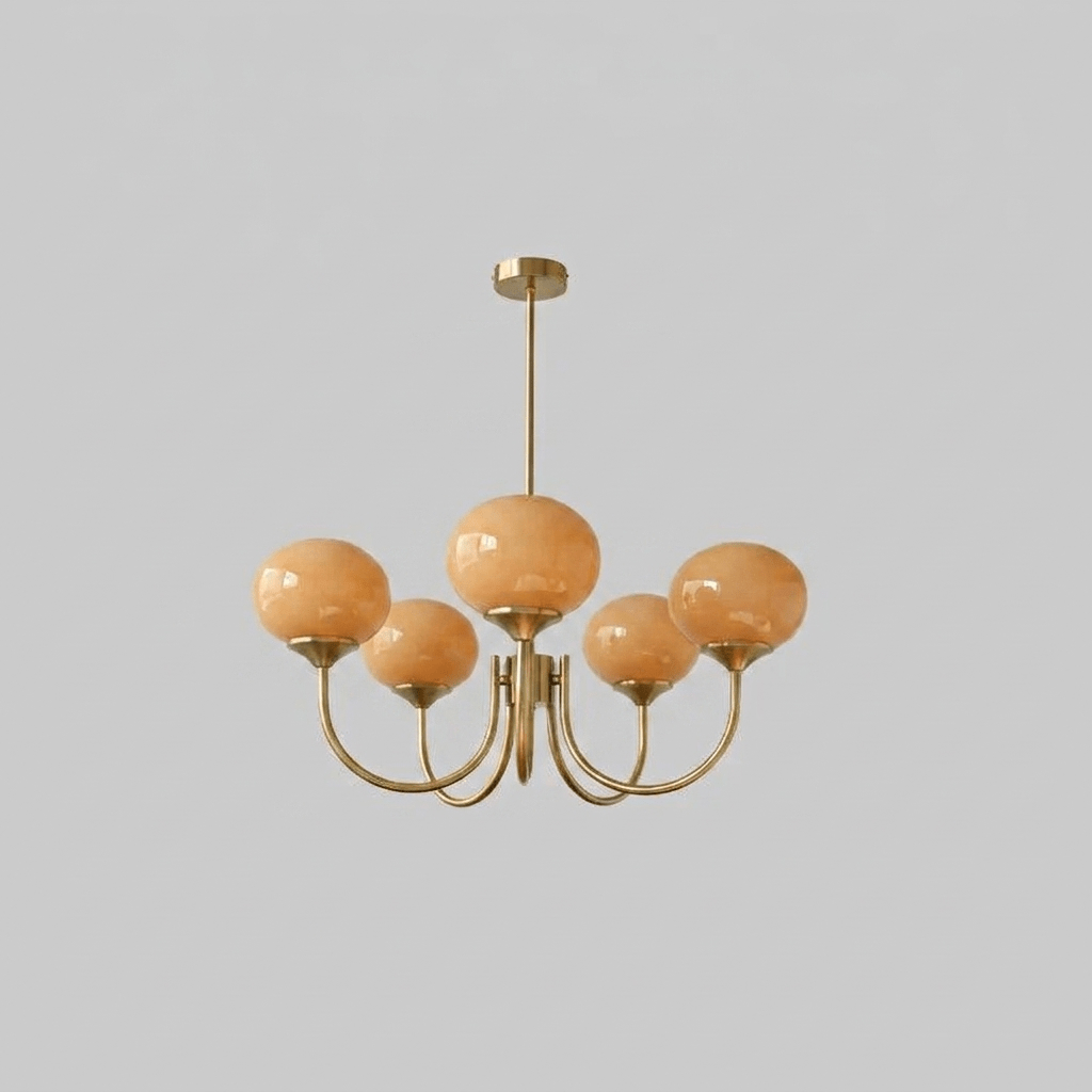 Bergen Glass Globe Cluster Chandelier