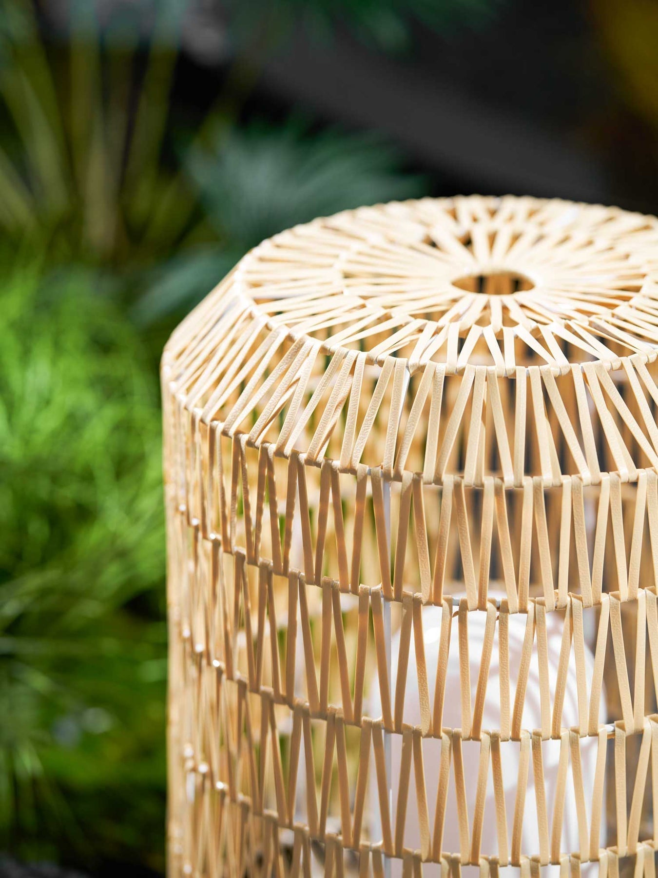 Woven Rattan Outdoor Lamp