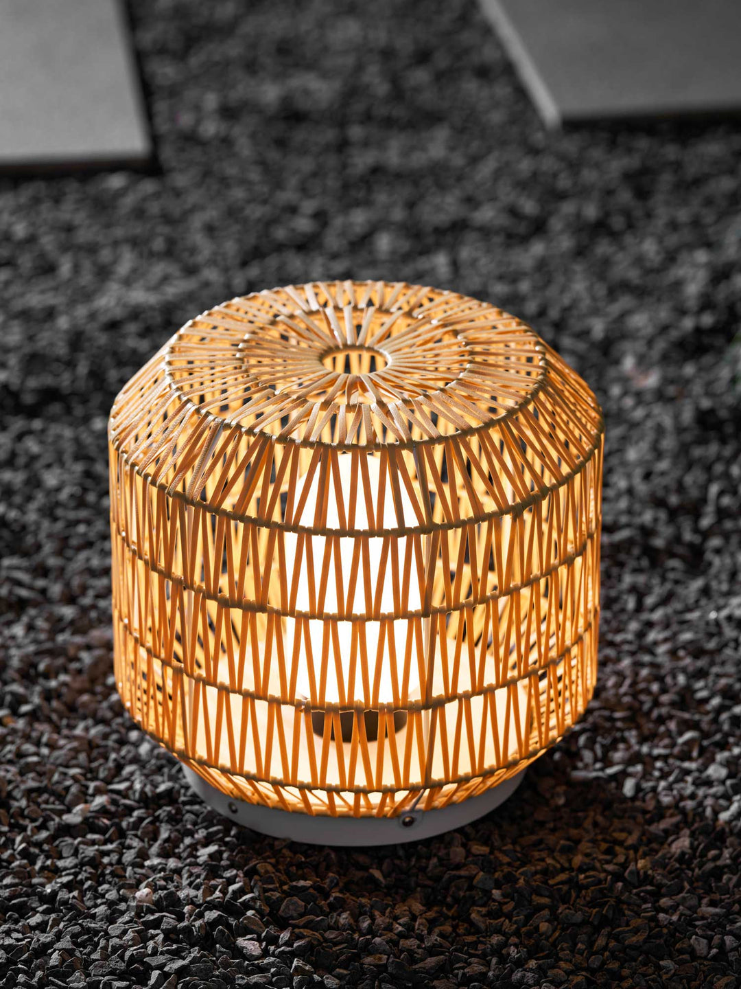 Woven Rattan Outdoor Lamp