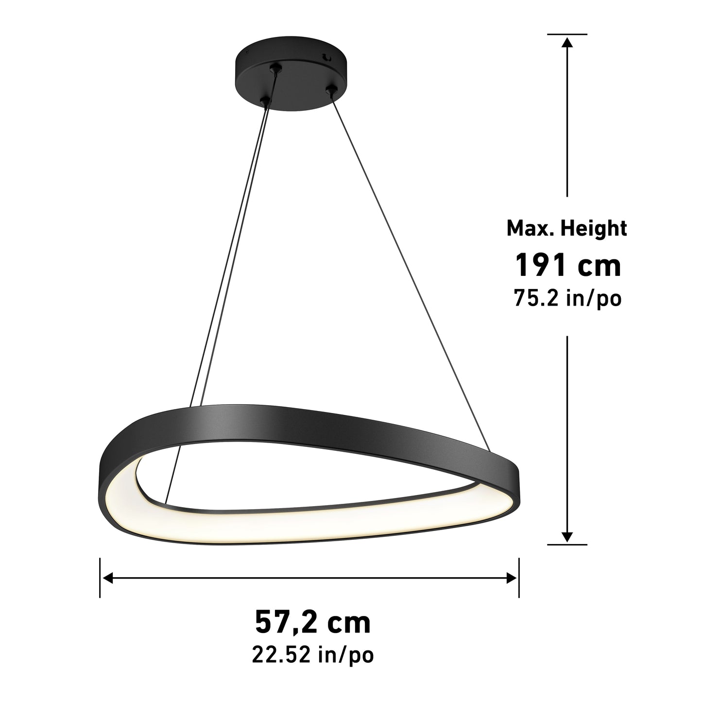 Turku Round LED Dining Pendant
