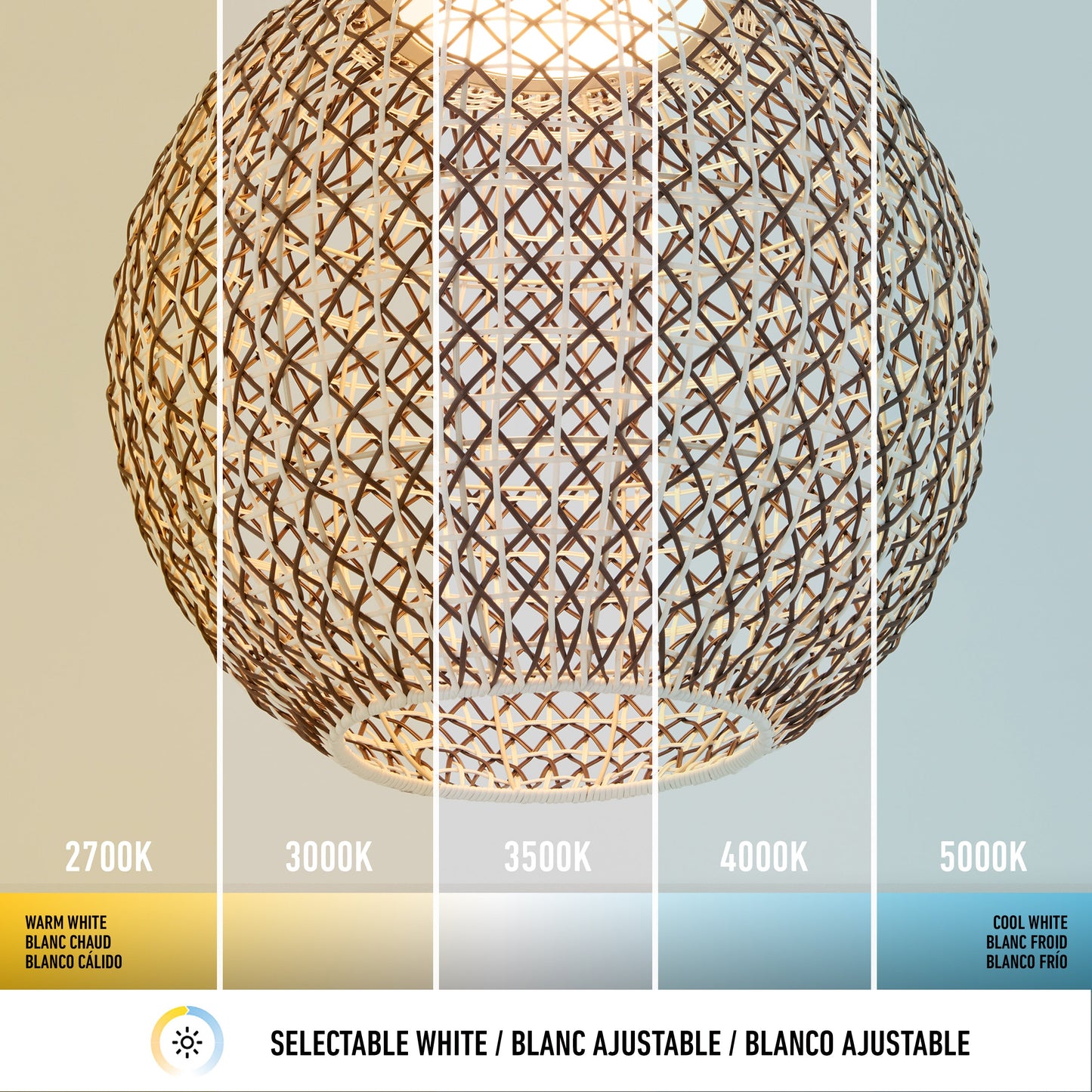 Ubud Rattan Style Woven Pendant