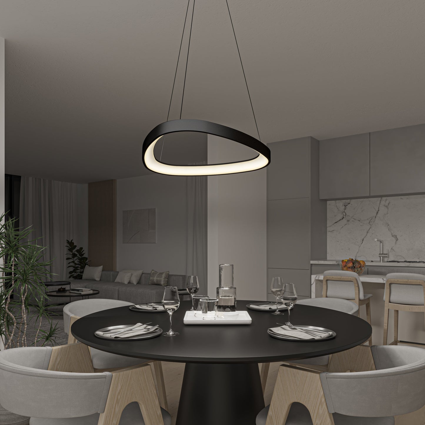 Turku Round LED Dining Pendant