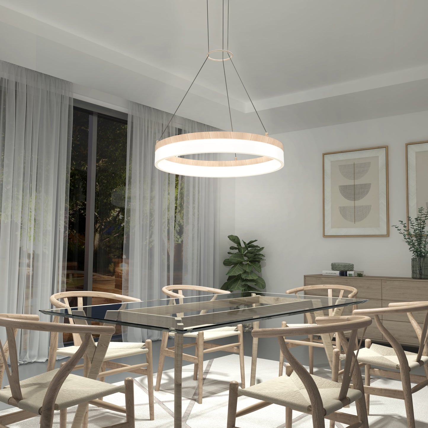 Delft Round LED Pendant Light