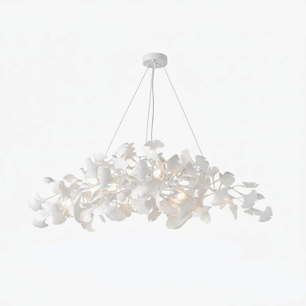 Kyoto Layered Ginkgo Leaf Chandelier