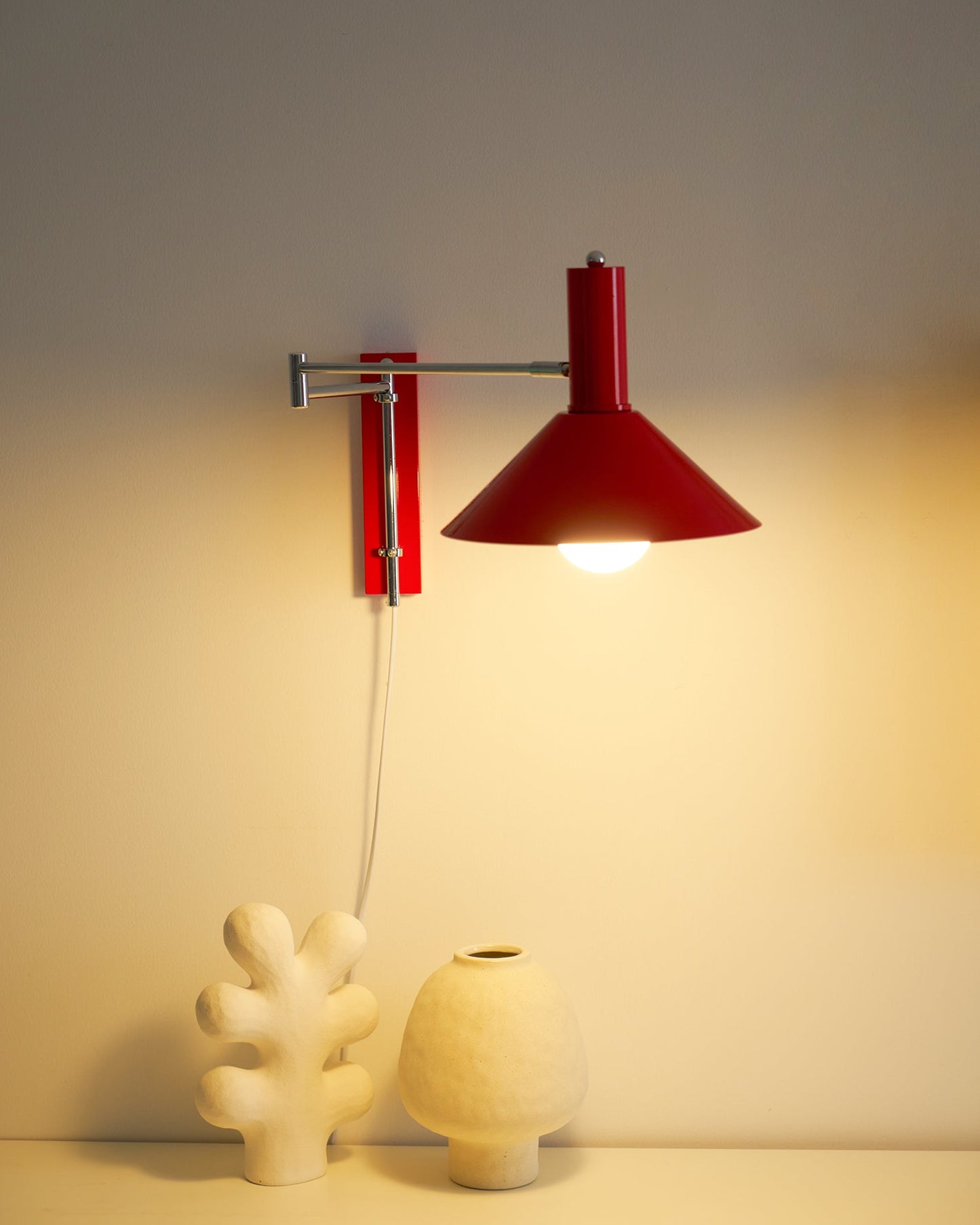 Articulated Arm Plug In Wall Sconce