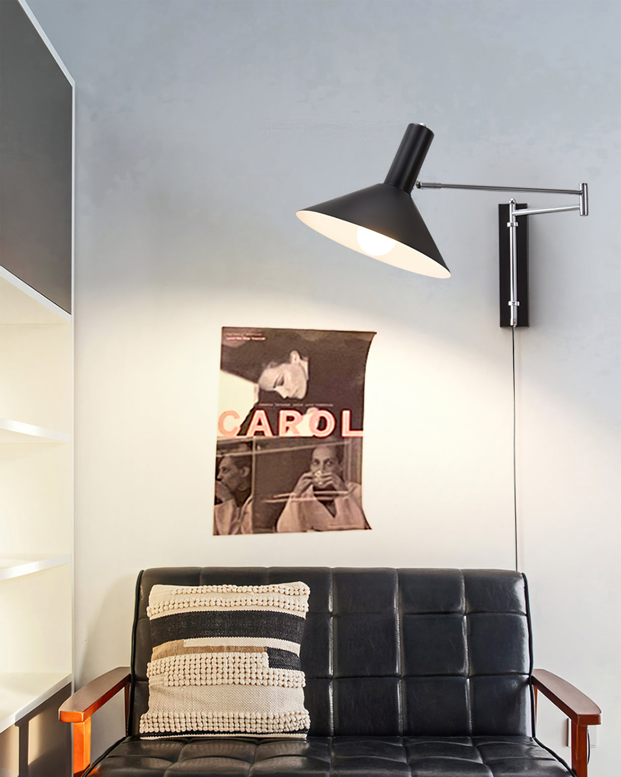 Articulated Arm Plug In Wall Sconce