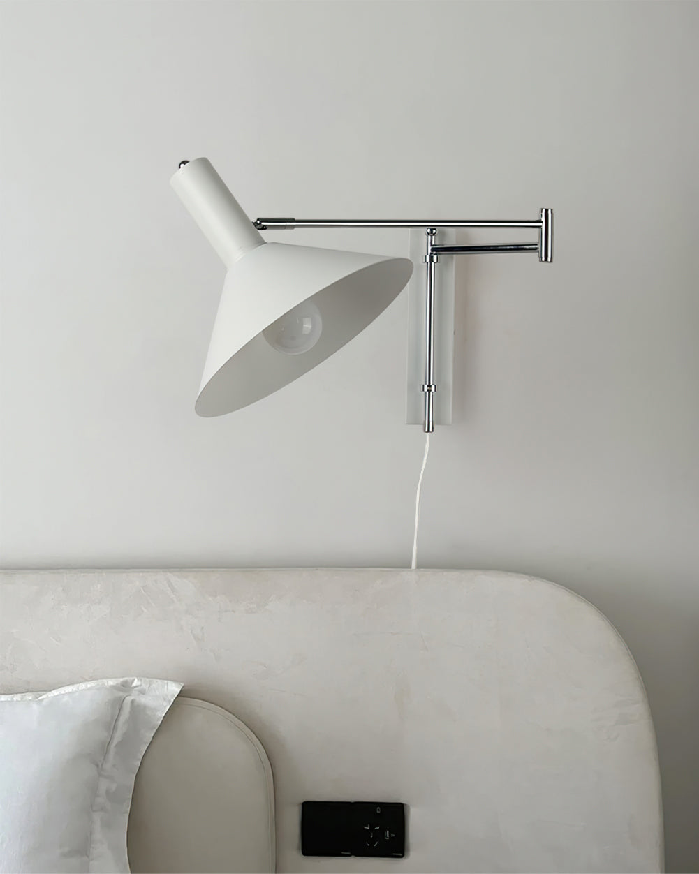 Articulated Arm Plug In Wall Sconce