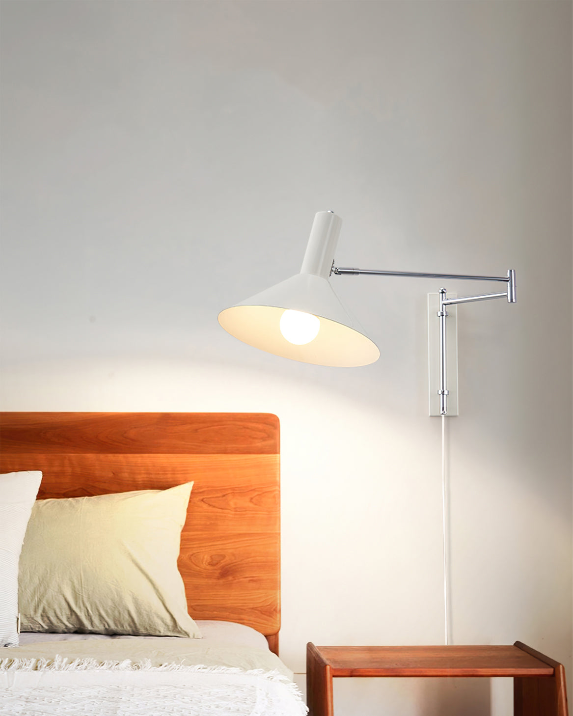 Articulated Arm Plug In Wall Sconce