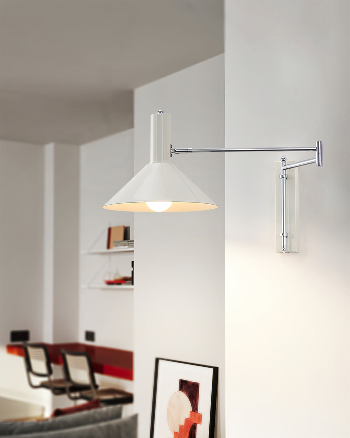Articulated Arm Plug In Wall Sconce