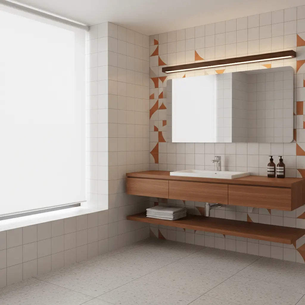 d. Arlo Linear Wood Wall Light Erbstuk