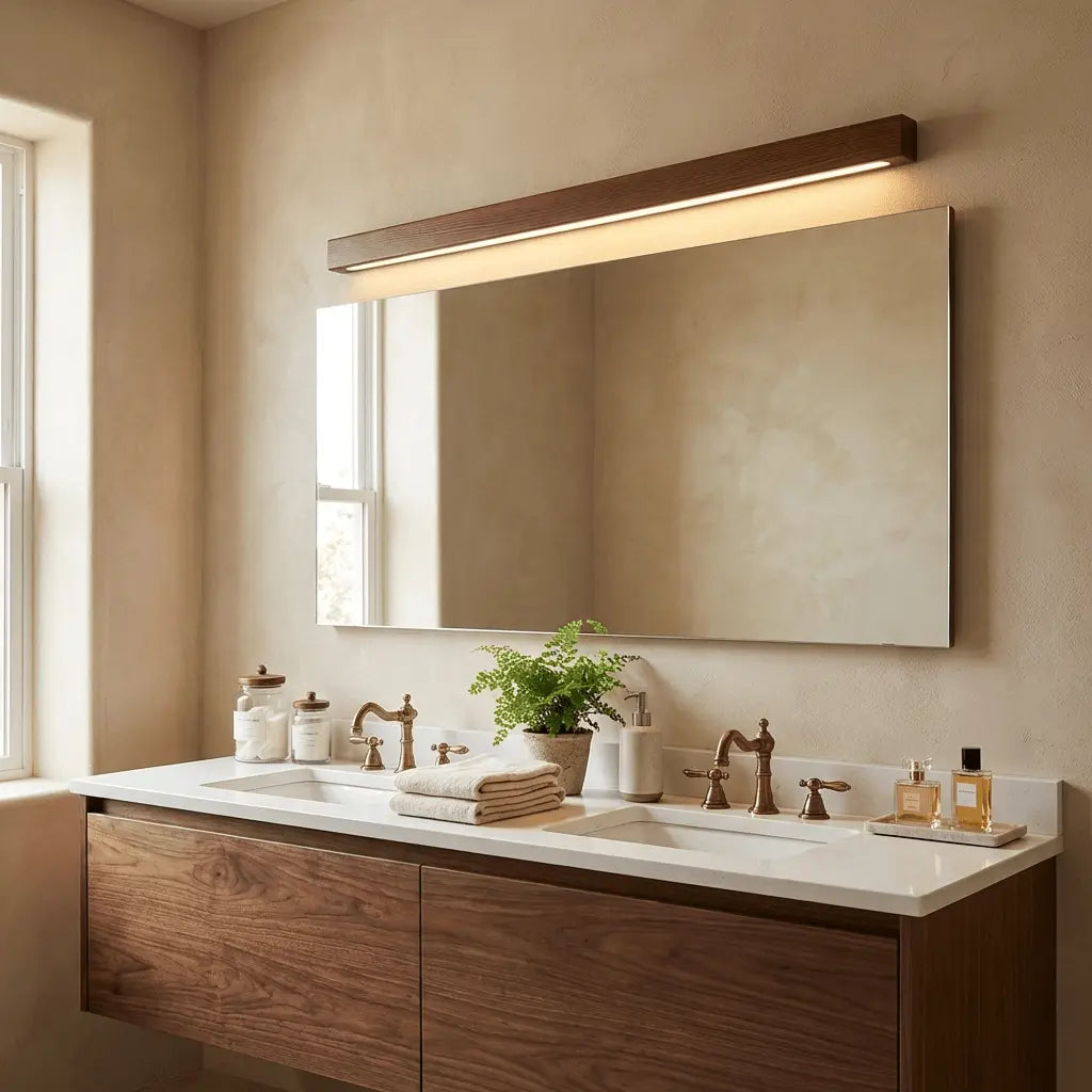 d. Arlo Linear Wood Wall Light Erbstuk