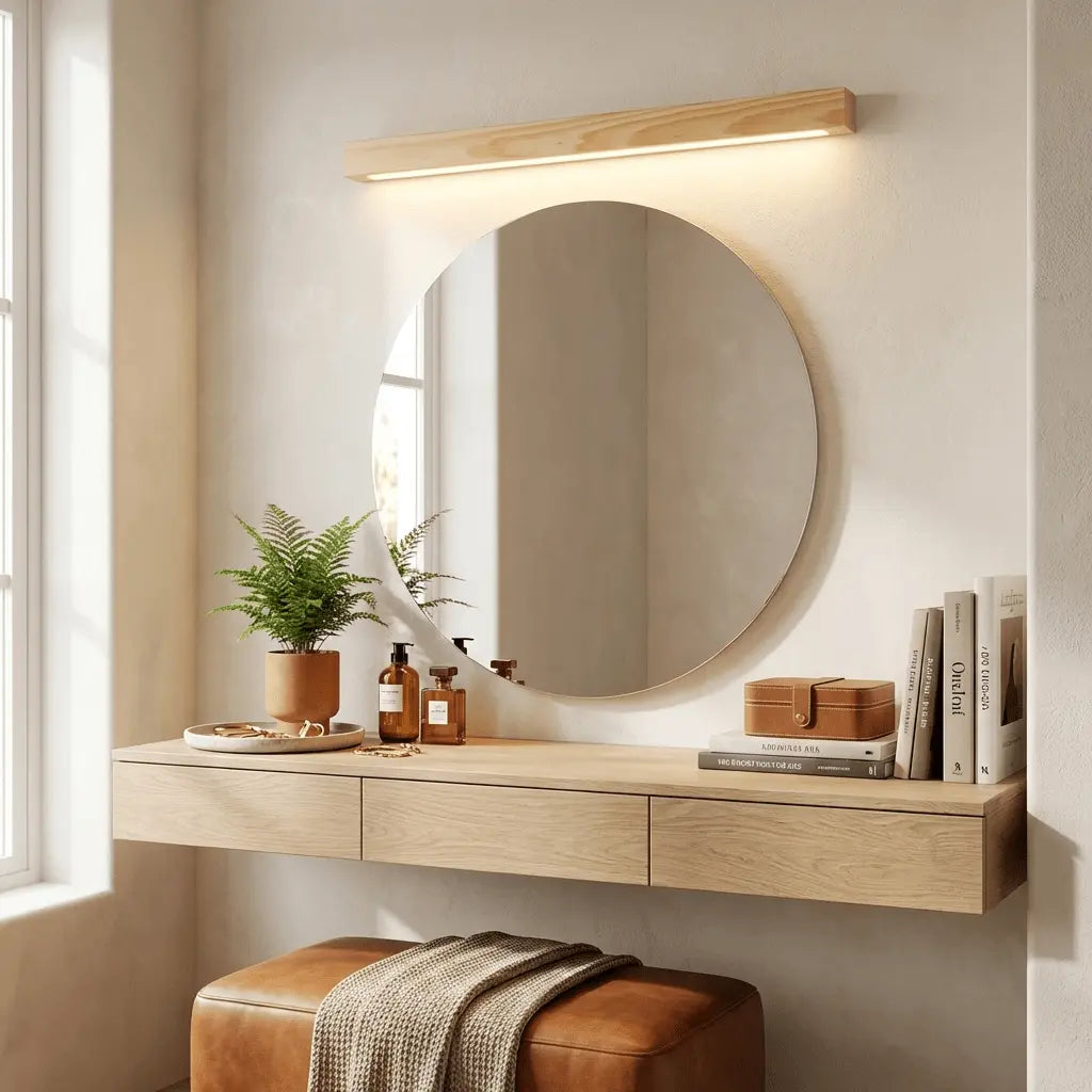 d. Arlo Linear Wood Wall Light Erbstuk