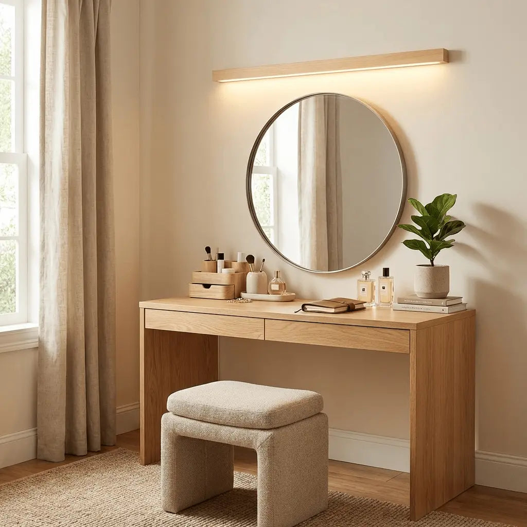 d. Arlo Linear Wood Wall Light Erbstuk