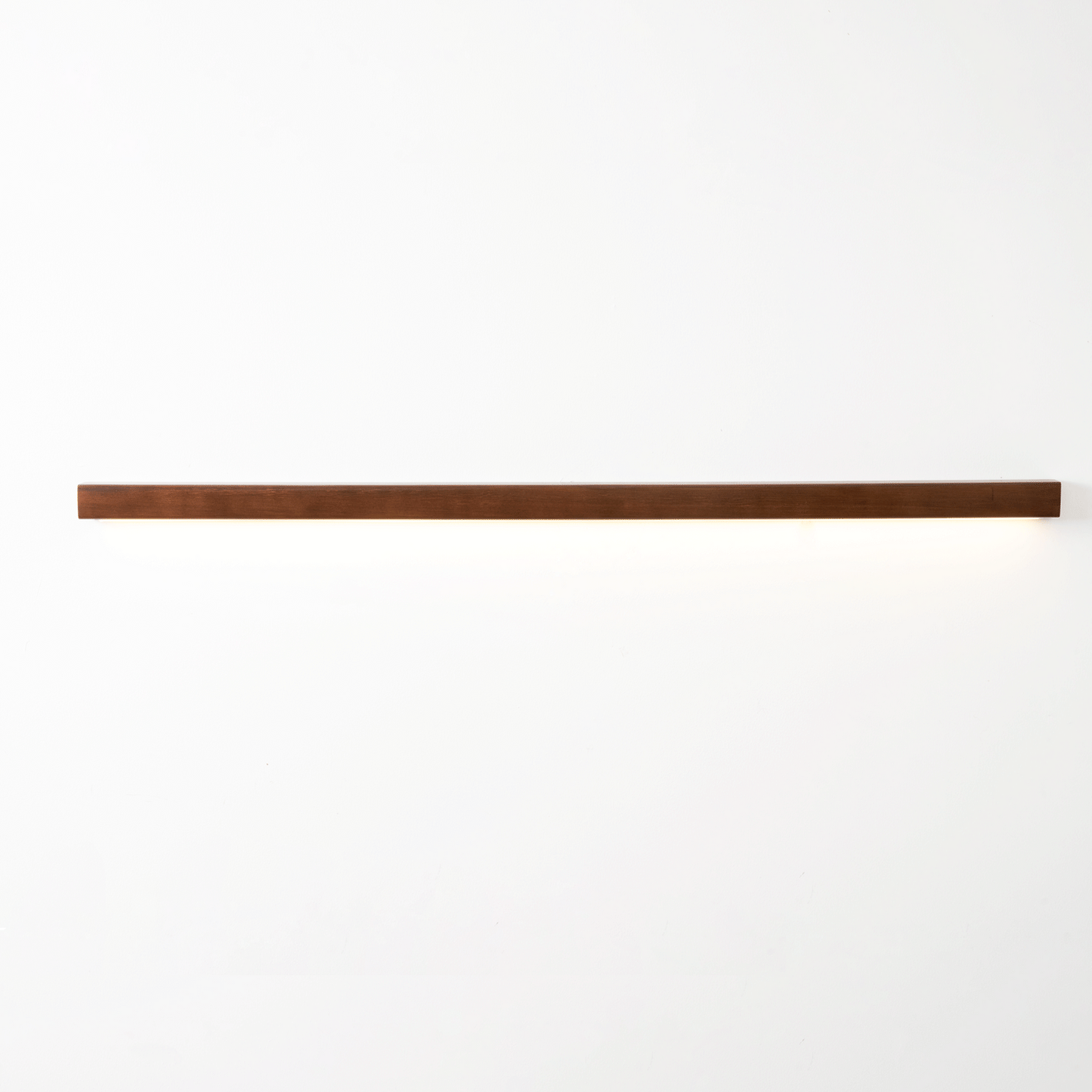 Linear Wood Wall Light — Wood-Tone Modern Minimalist LED Wall and Ceiling Light for Hallway, Living Room, Bedroom, Kitchen and Home Office, Dimmable Aisle Light
