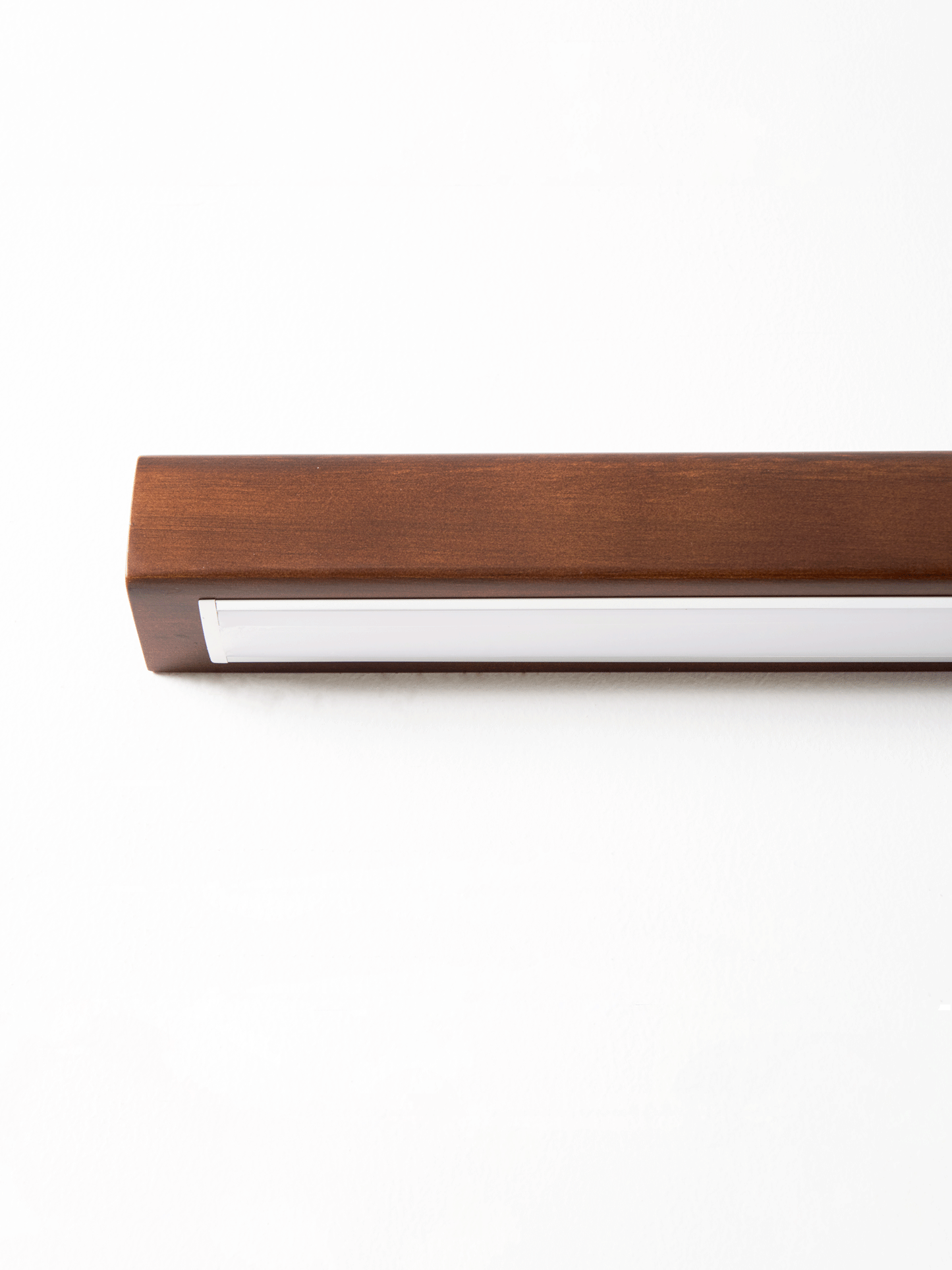 Linear Wood Wall Light — Wood-Tone Modern Minimalist LED Wall and Ceiling Light for Hallway, Living Room, Bedroom, Kitchen and Home Office, Dimmable Aisle Light