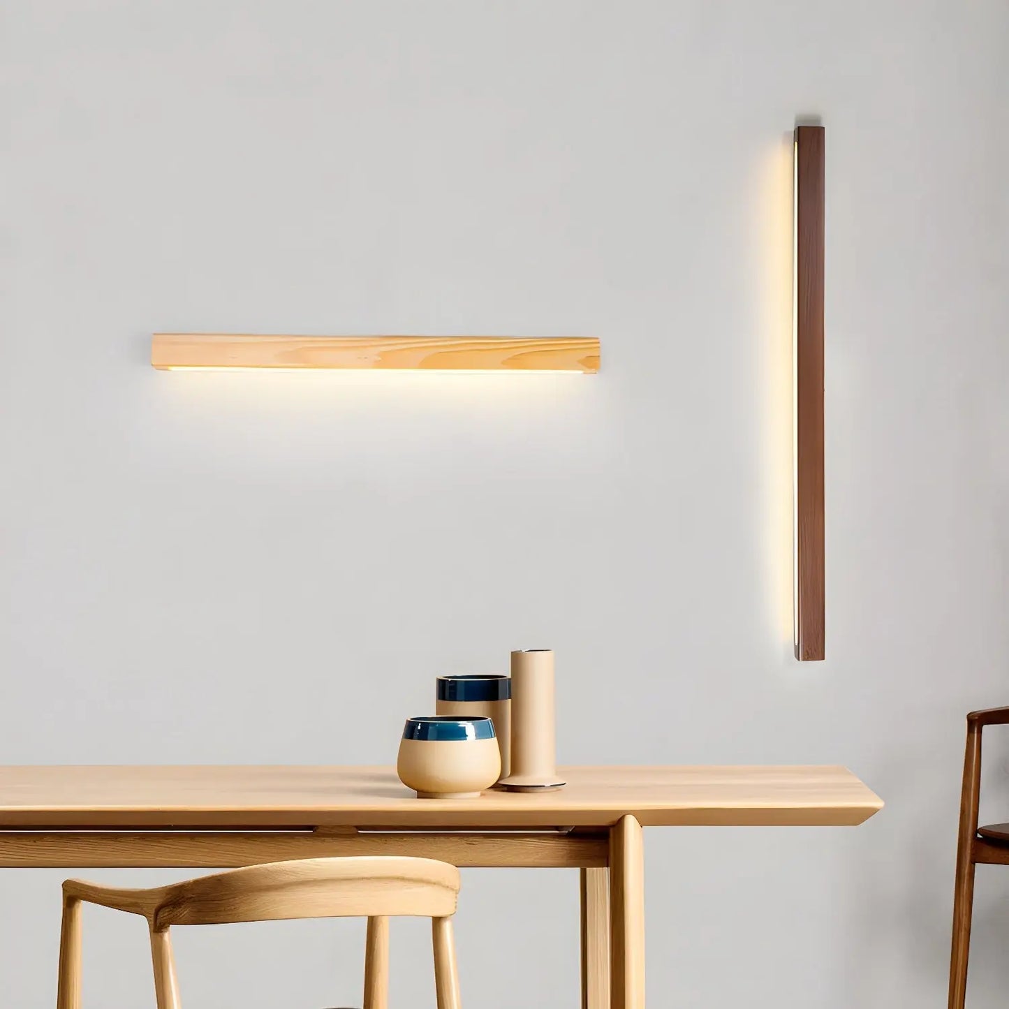 d. Arlo Linear Wood Wall Light Erbstuk