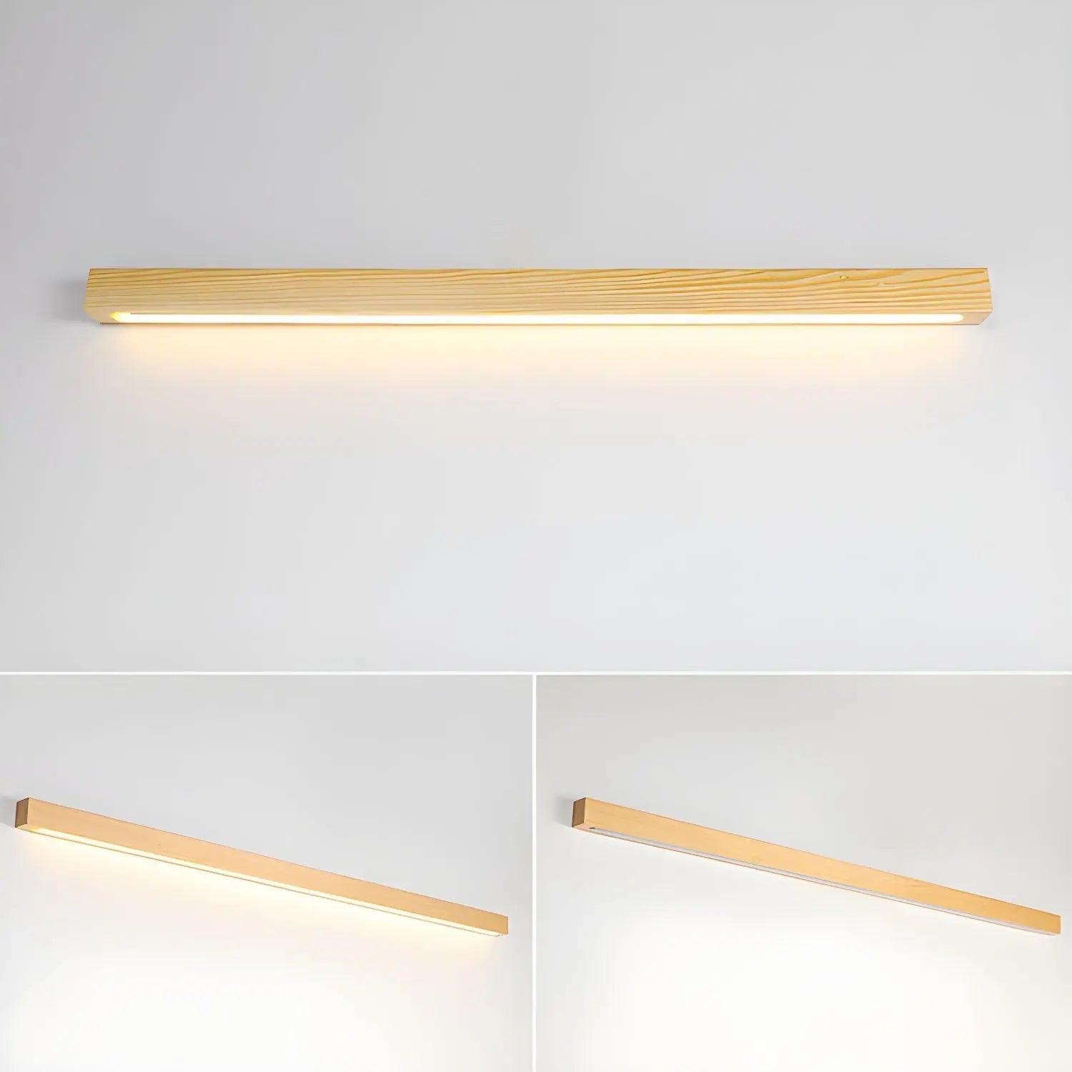d. Arlo Linear Wood Wall Light Erbstuk