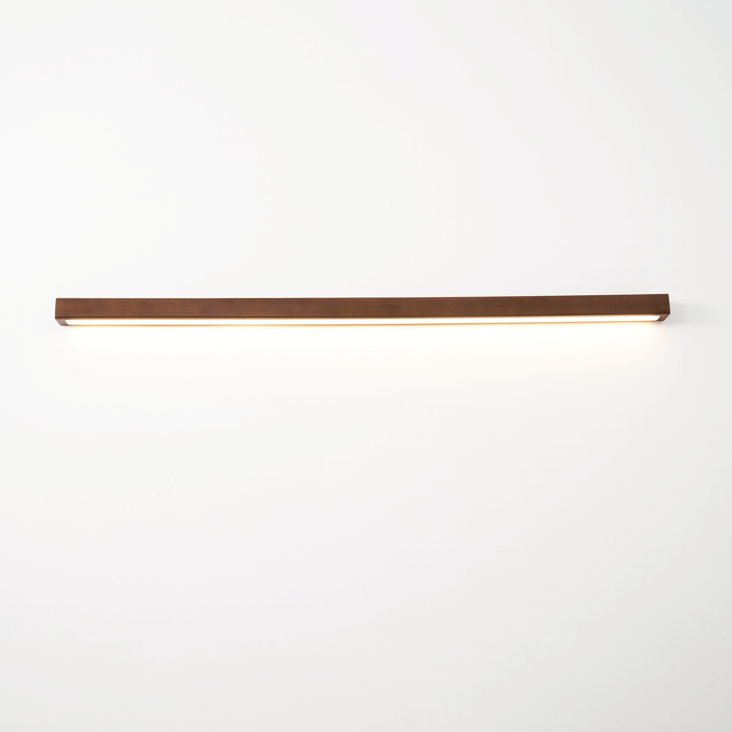 Linear Wood Wall Light — Wood-Tone Modern Minimalist LED Wall and Ceiling Light for Hallway, Living Room, Bedroom, Kitchen and Home Office, Dimmable Aisle Light