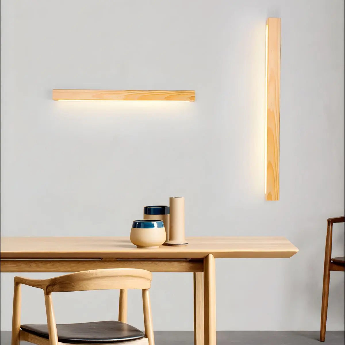 d. Arlo Linear Wood Wall Light Erbstuk