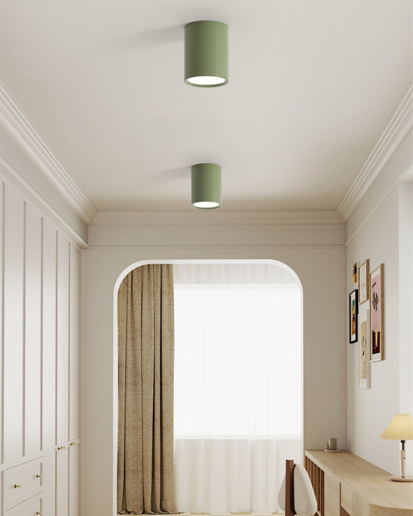 Mini Cylinder LED Flush Mount Ceiling Light