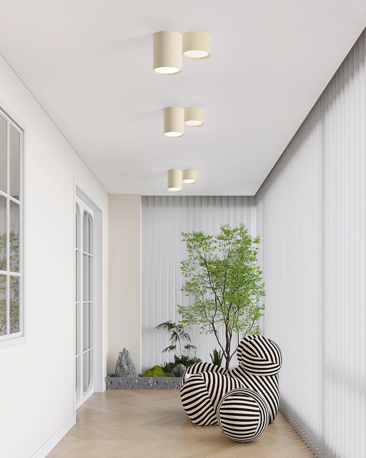 Mini Cylinder LED Flush Mount Ceiling Light