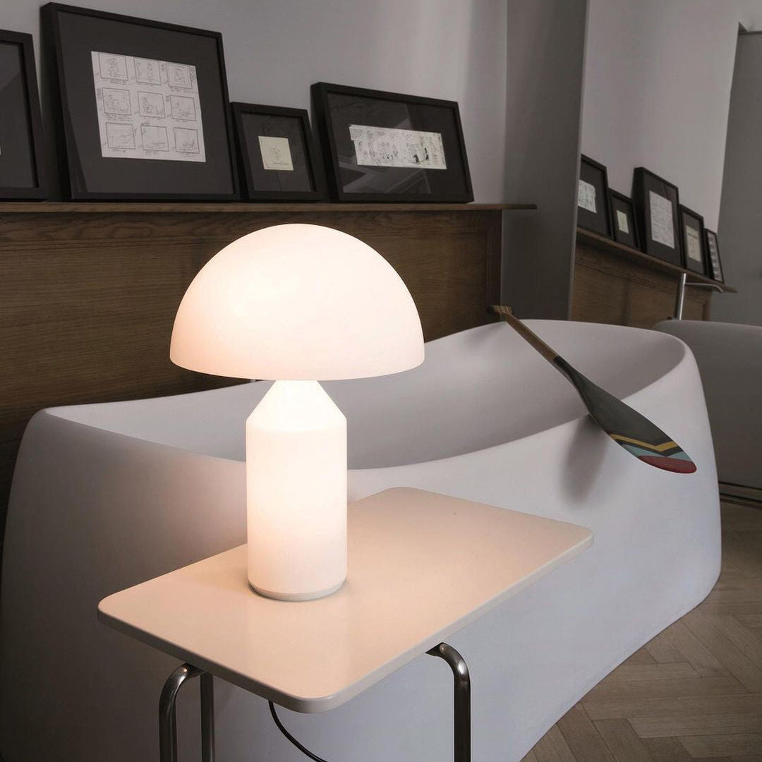 Frosted Glass Dome Table Lamp