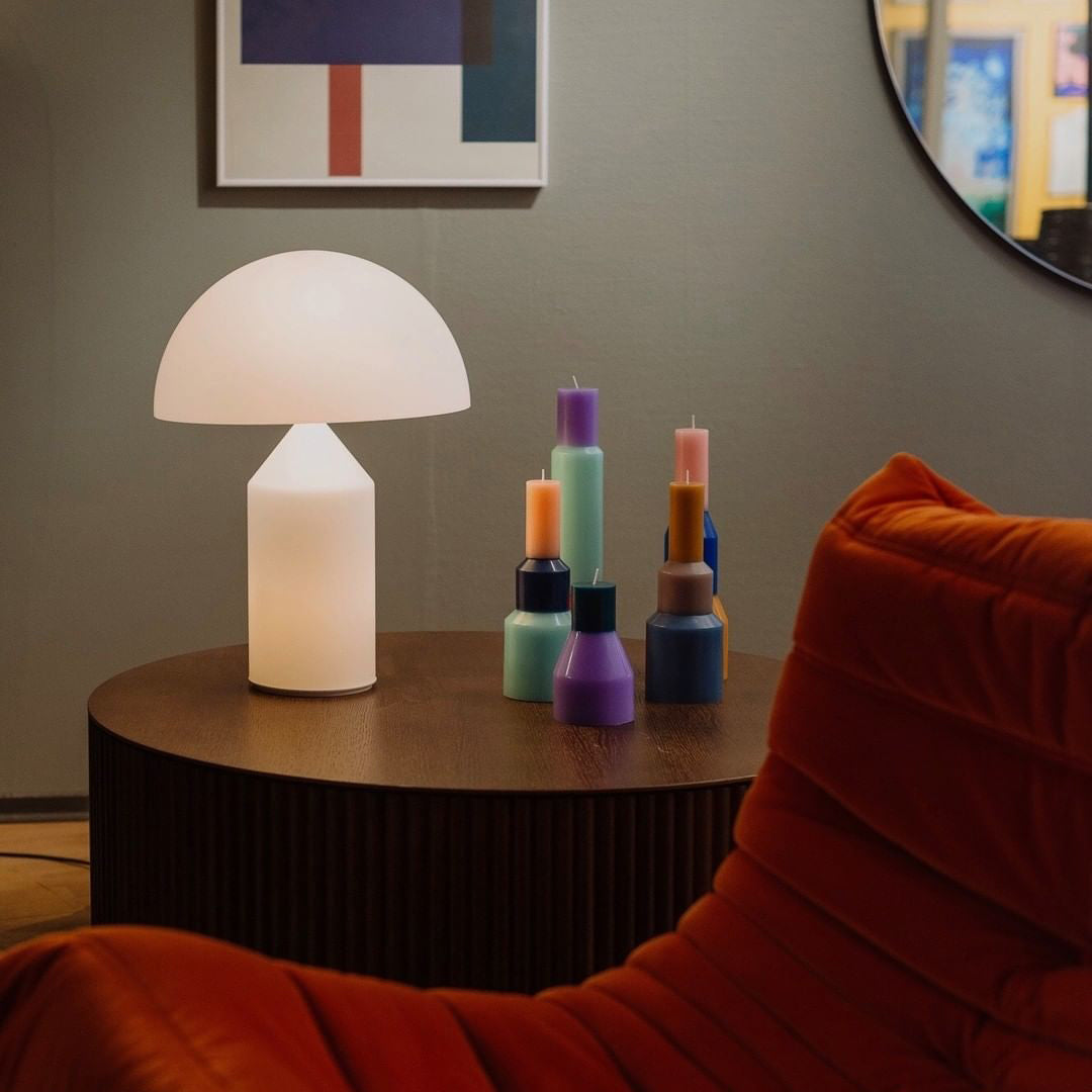 Frosted Glass Dome Table Lamp
