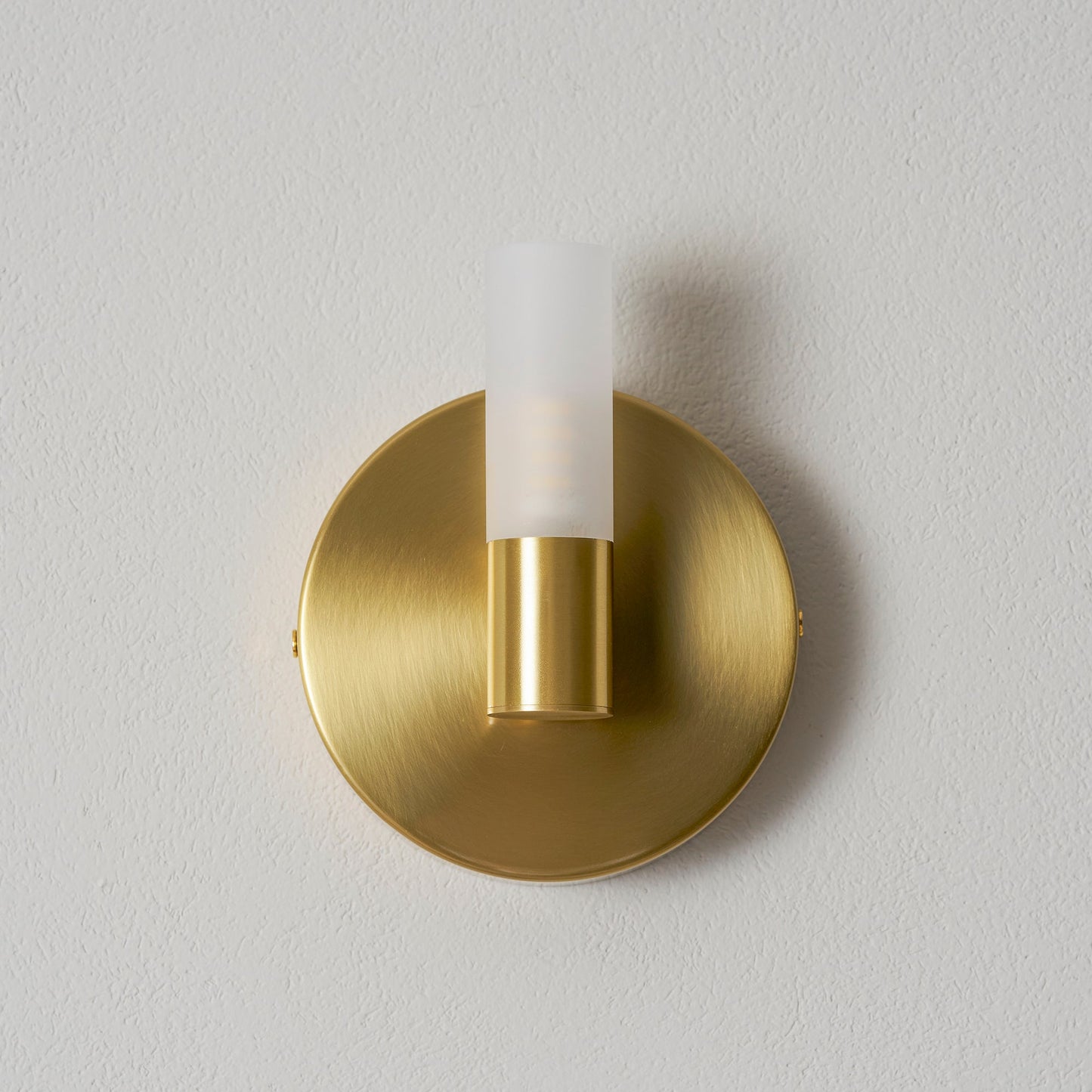 Twin Cylinder Frosted Glass Wall Sconc