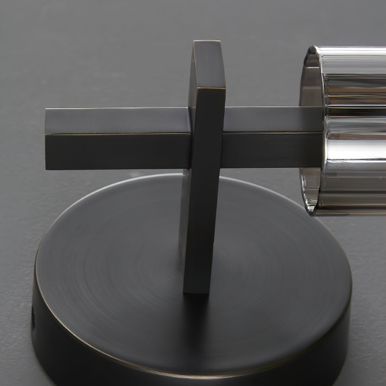 Fluted Glass Column Wall Sconce