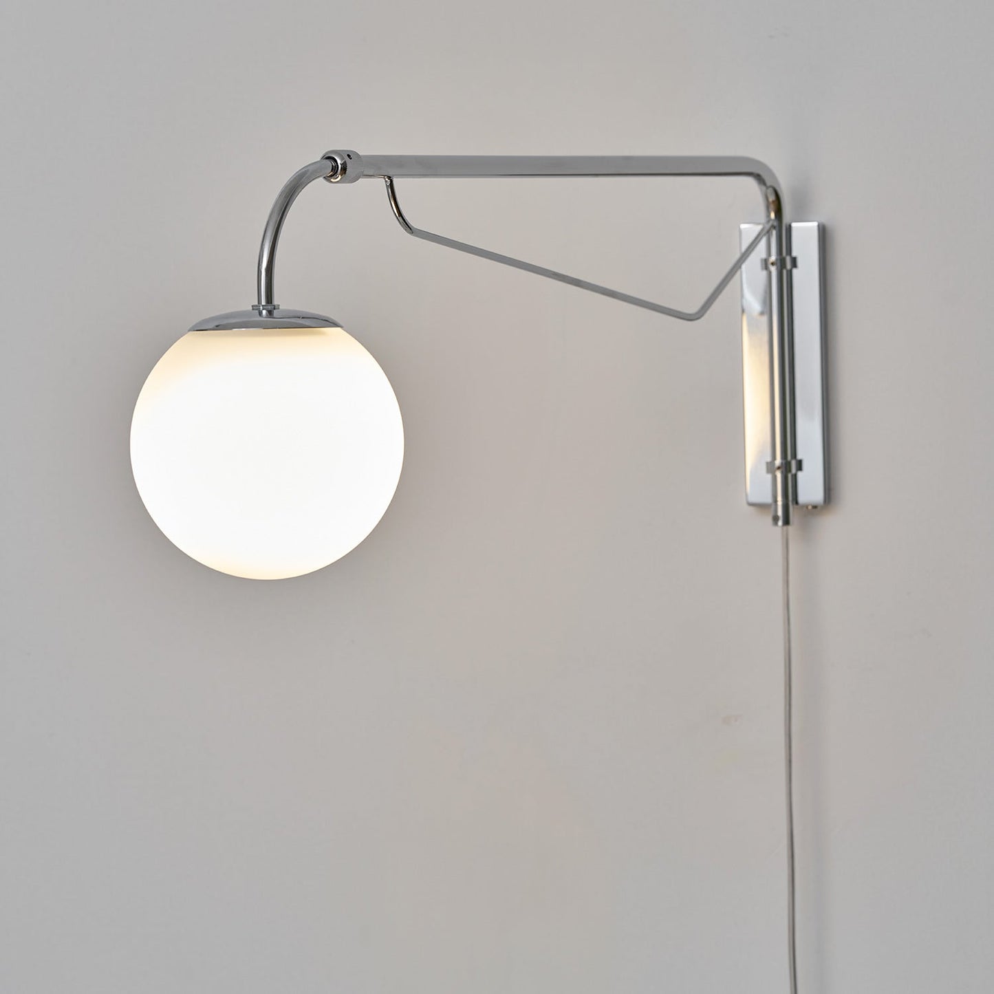 Extending Arm Plug In Wall Sconce