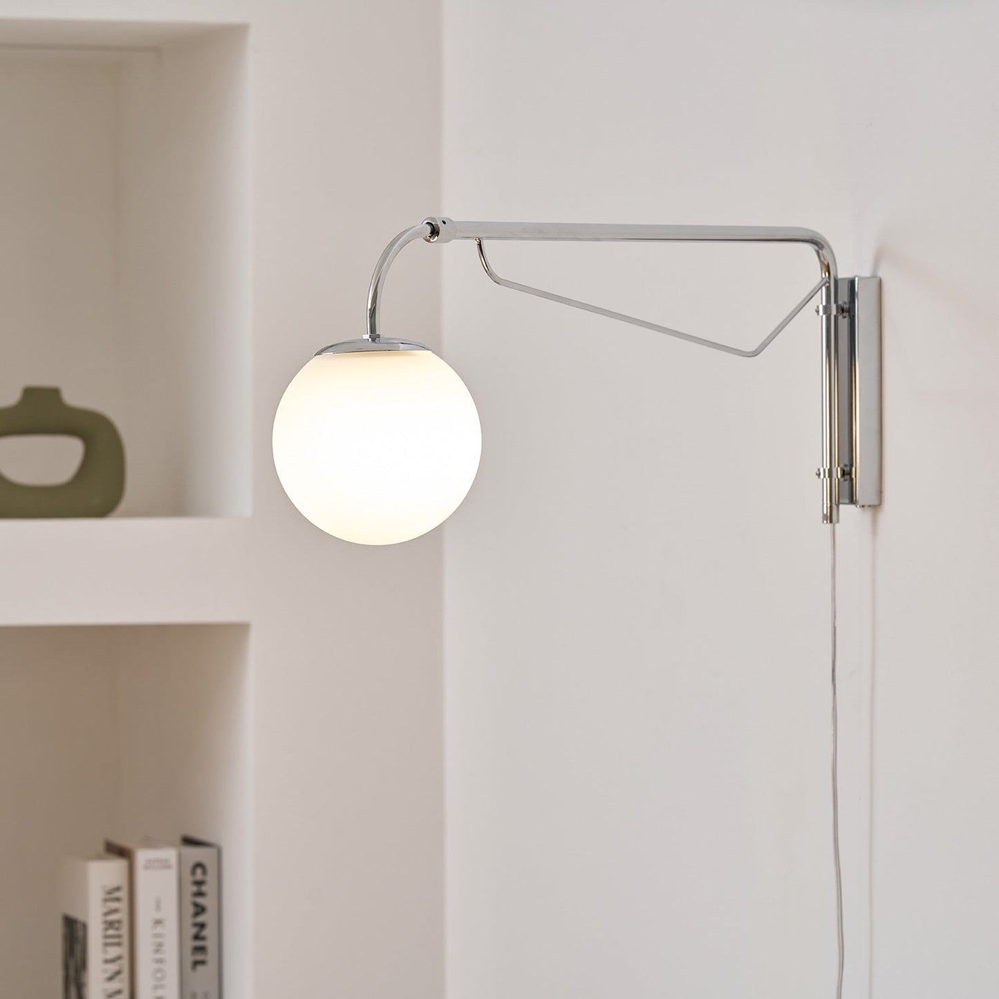 Extending Arm Plug In Wall Sconce