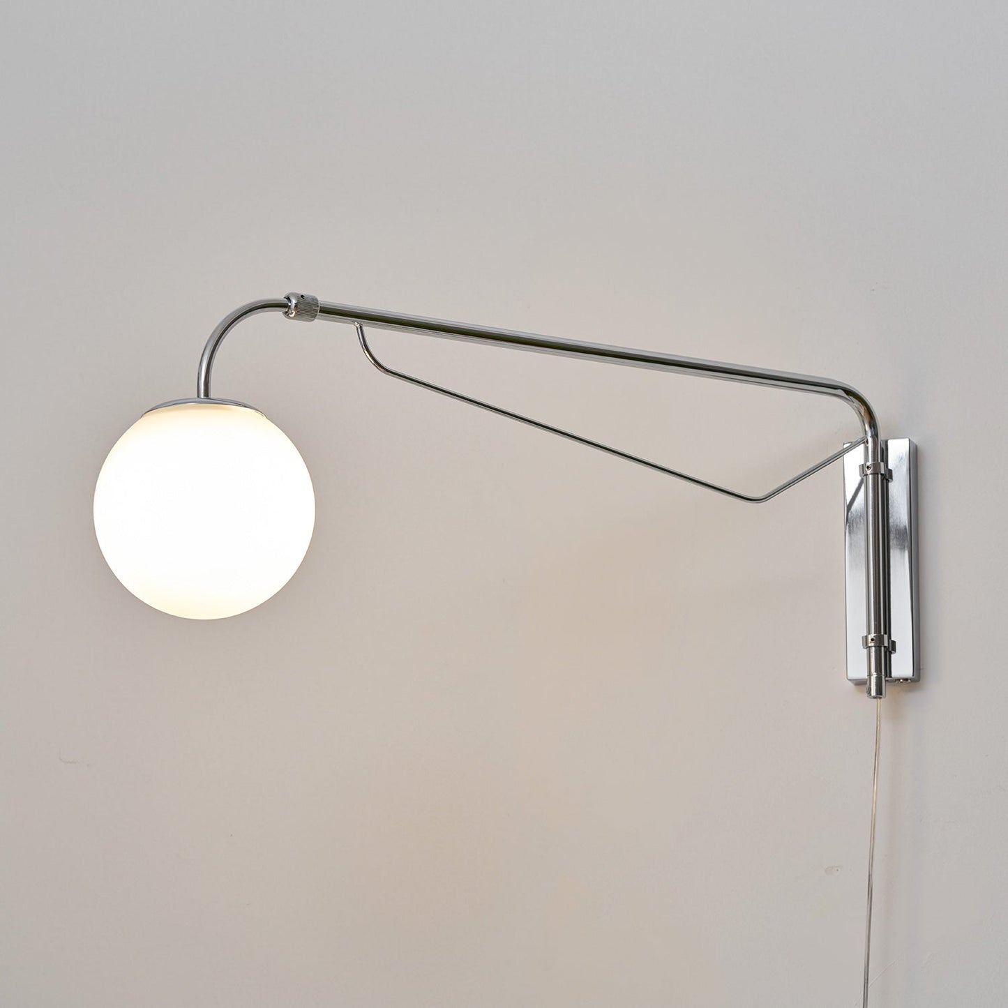 Extending Arm Plug In Wall Sconce