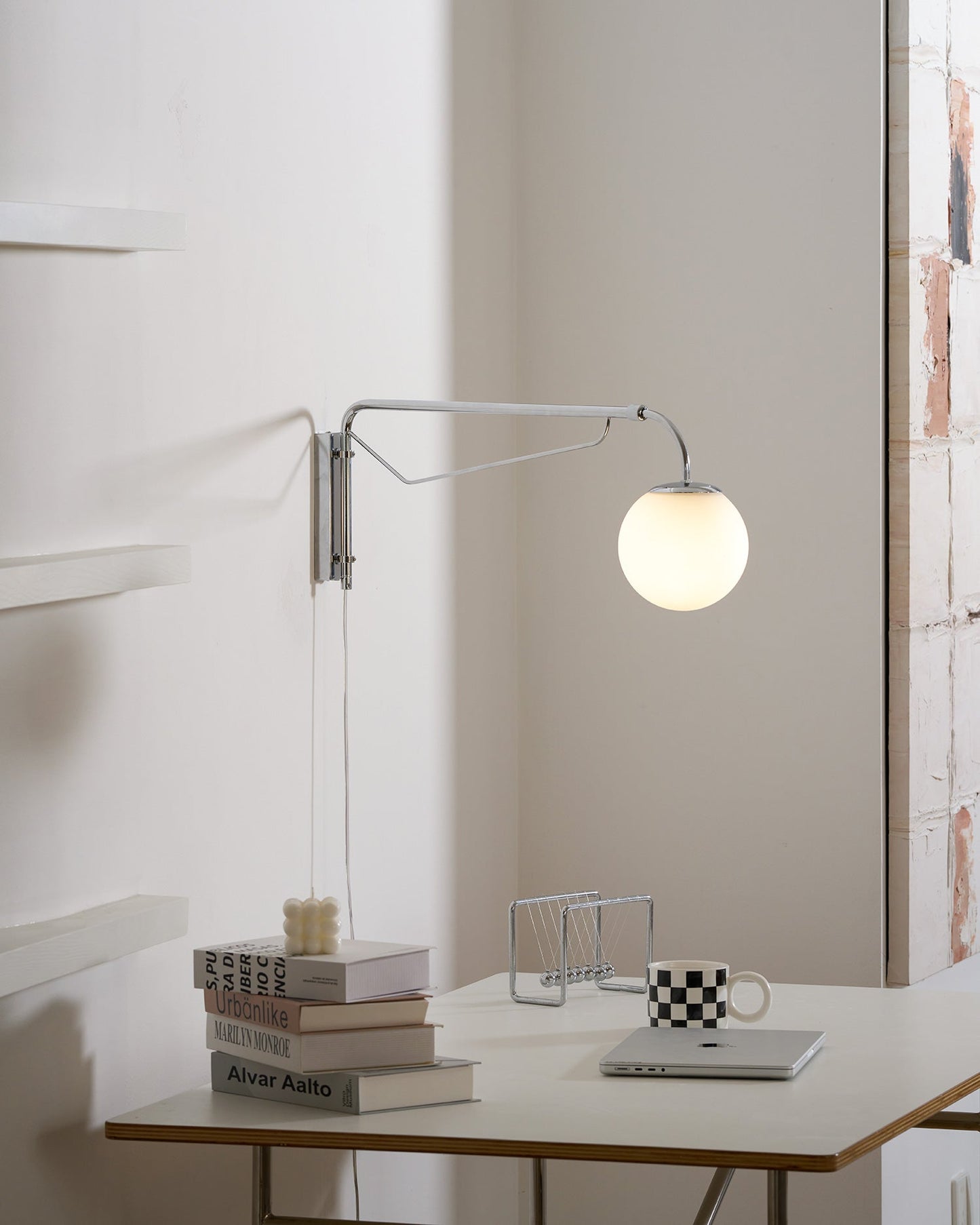 Extending Arm Plug In Wall Sconce