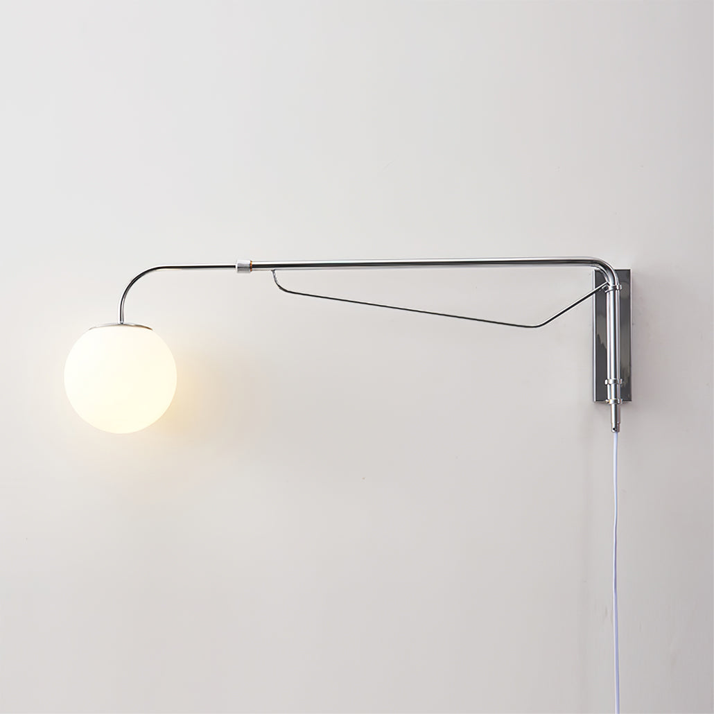 Extending Arm Plug In Wall Sconce