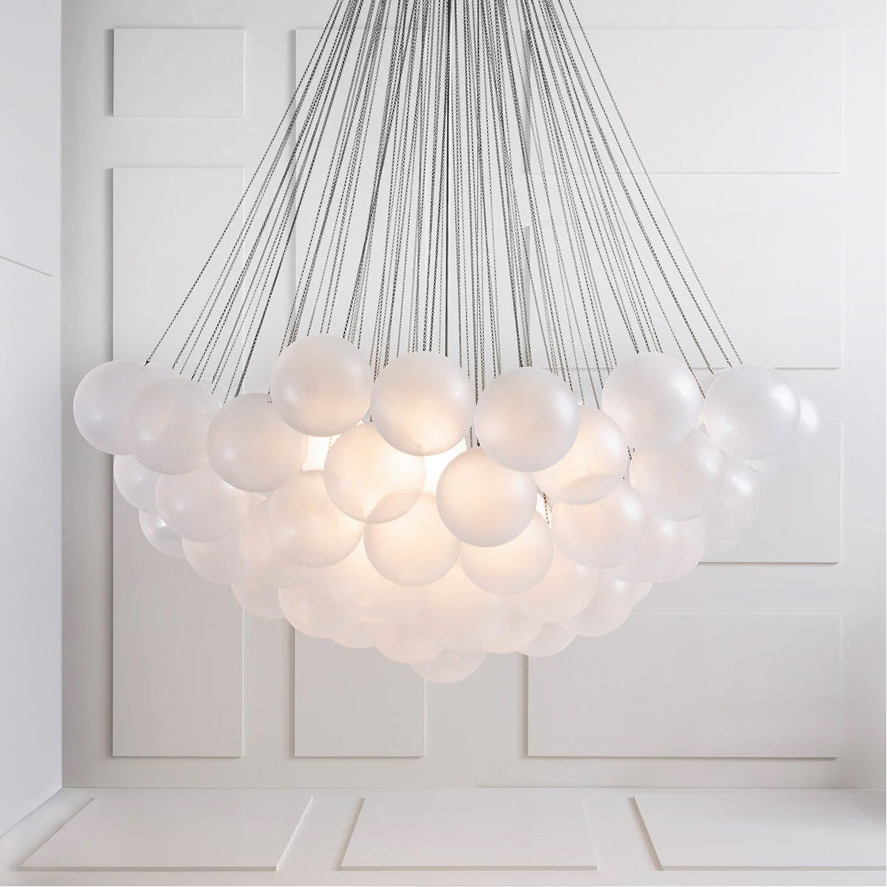 Halden Frosted Glass Bubble Chandelier