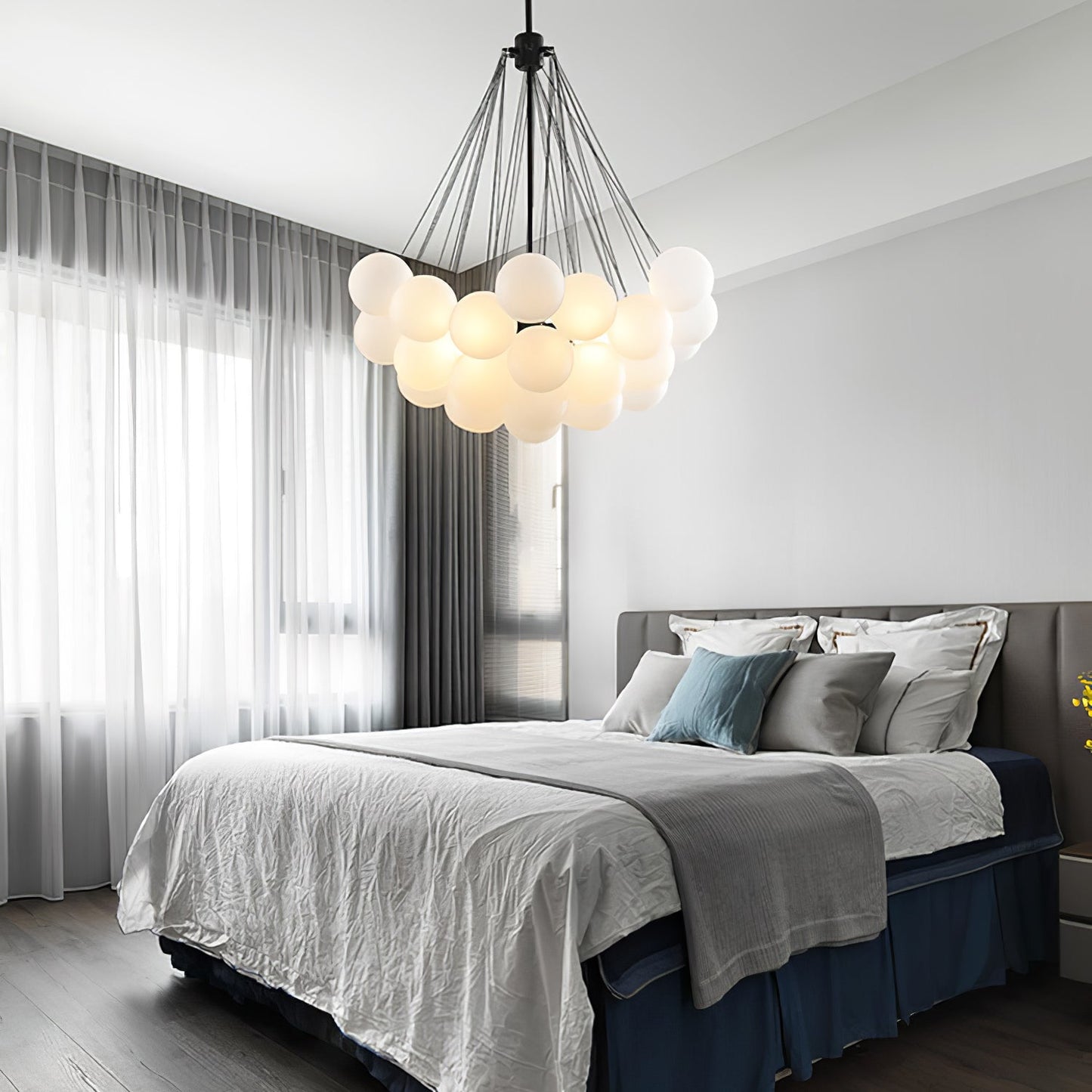 Halden Frosted Glass Bubble Chandelier